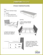 2 Drawer Underbed Assembly