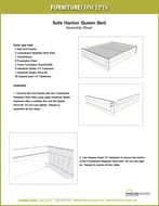 Safe Harbor Queen Bed Assembly Instructions 1 copy