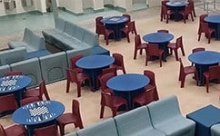 molded plastic seating dining