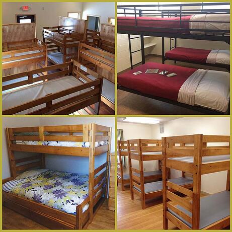 Durable Wood Metal Beds for Camps Furniture