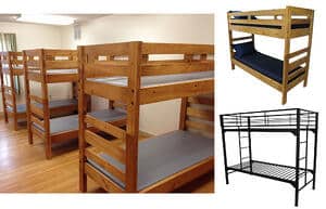 Metal and Wood Bunk Beds 2