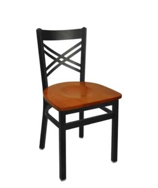 METAL FRAME CHAIRS WITH WOOD OR UPHOLSTERED SEATS & BACKS