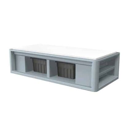 molded plastic cubby bed 2 1 1