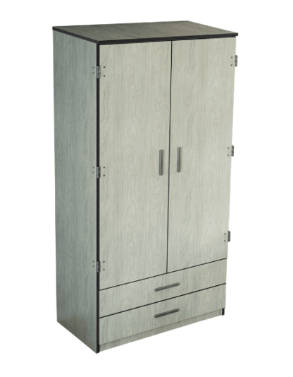 Carson-Double-Door-Wardrobe-with-2-Bottom-Drawers-Interior-Shelf-Clothes-Rod