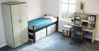 CARSON LAMINATE BEDROOM COLLECTION full laminate surfaces