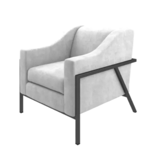 METAL BASE UPHOLSTERED SEATING for contemporary flare